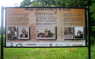 Słup graniczny z 1545 roku Słup graniczny z 1545 roku